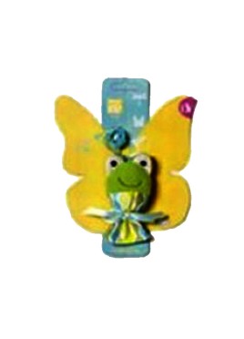 Pet Brands Frog On Elastic Toy